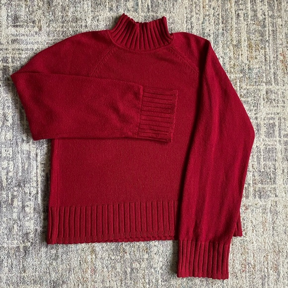 Gap CashSoft Turtleneck Sweater Red size large tall - Picture 3 of 5